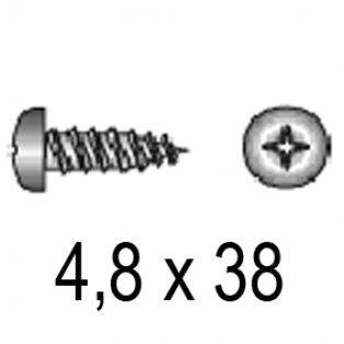 ВС 4,8х38 DIN 7981 / ISO 7049