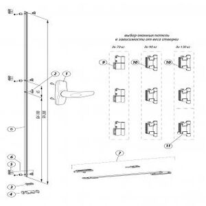 Поворотная фурнитура СТН-1850-52