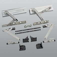 Комплект бегунков и ножниц для левой раздвижной створки 2401.1