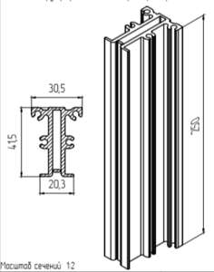 МП-640142 Закладная L=250 мм