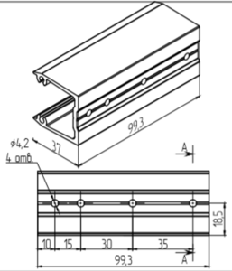 МП-4041 Закладная (Ø4,2мм) L=99,3мм