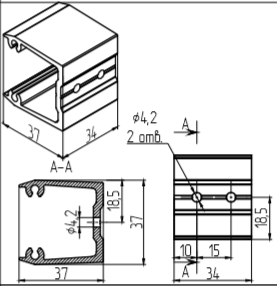 МП-4041 Закладная (Ø4,2мм) L=34мм