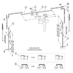 Откидная фурнитура СТН-1850-63