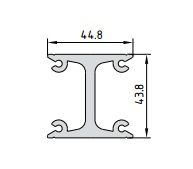 Профиль закладной для стоек МП-5001, МП-50310 МП-5013, 6 метров