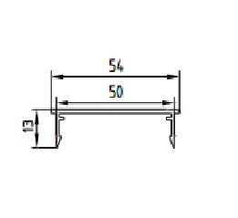 Профиль крышки стоечной МП-5015М, 6 метров