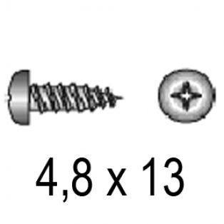 ВС 4,8х13 DIN 7981 / ISO 7049