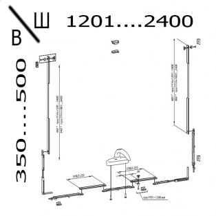 Верхнеподвесная фурнитура СТН-1850-71