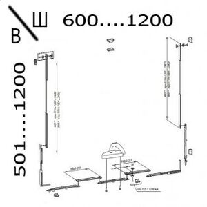 Верхнеподвесная фурнитура СТН-1850-72
