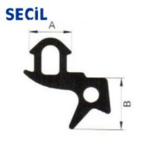 Резиновый уплотнитель KBE 255, глухая. SBI-KBE-02 (SECIL)