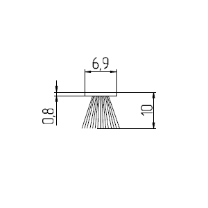 PB 69 1000-3P Уплотнитель щеточный