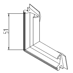ТПУ-45.10Л Уплотнитель угловой