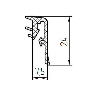 ТПУ-72.01Е Уплотнитель заполнений внутренний