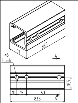 МП-4041 Закладная (Ø6мм) L=83,3мм