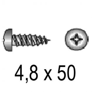 ВС 4,8х50 DIN 7981 / ISO 7049