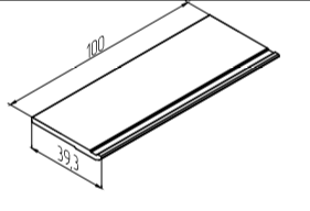МП-4033 Подкладка под заполнение 28...38мм L=100мм