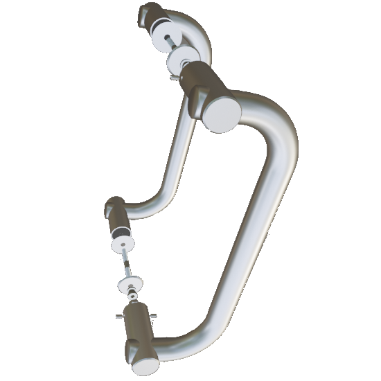 Дверная ручка Р-18 D-30 (круглый поручень)