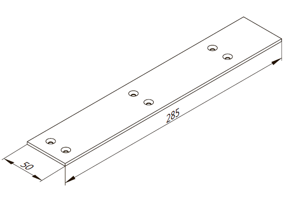 ТПС-01-004 Монтажная пластина 285х50