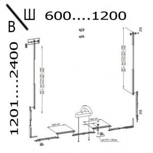 Верхнеподвесная фурнитура СТН-1850-74