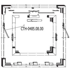 Ножницы фрамужные СТН-0485.08.00