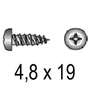 ВС 4,8х19 DIN 7981 / ISO 7049