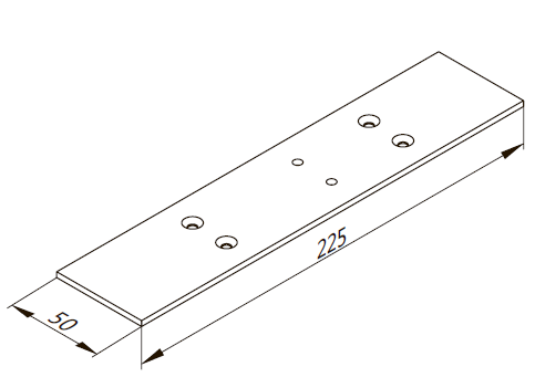 ТПС-01-003 Монтажная пластина 225х50