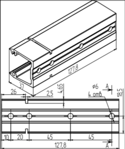 МП-4041 Закладная (Ø6мм) L=127,8мм