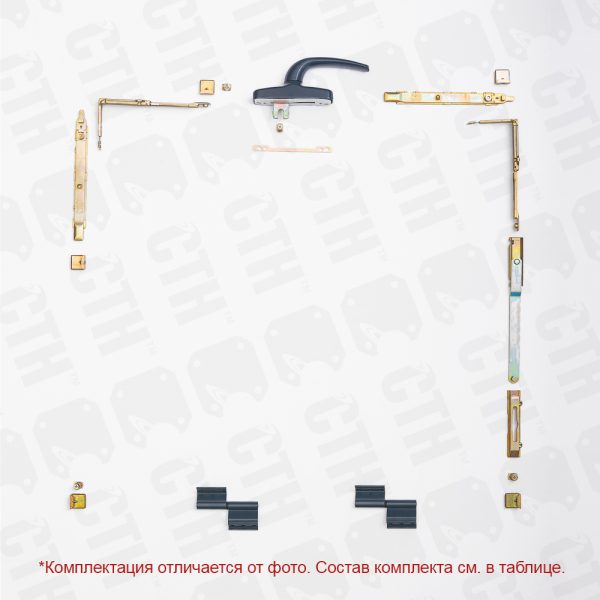 Комплект откидного алюминиевого окна (Европаз) СТН-1850-61