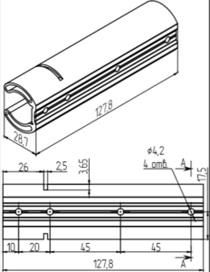 МП-4042 Закладная (Ø4,2мм) L=127,8мм