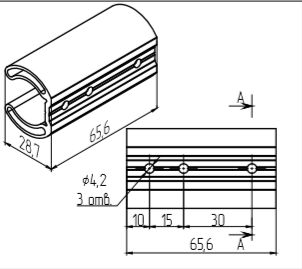 МП-4042 Закладная (Ø4,2мм) L=65,6мм