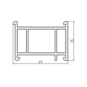 МПУ-585 Подставочный профиль, 6 метров