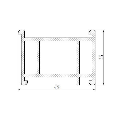 МПУ-585 Подставочный профиль, 6 метров