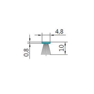 PB 048.1000-FP Щеточный уплотнитель