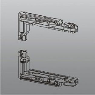 Комплект поворотных скрытых петель 3020