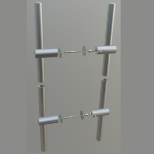 Дверная ручка Р-15 D-32 (круглый поручень)