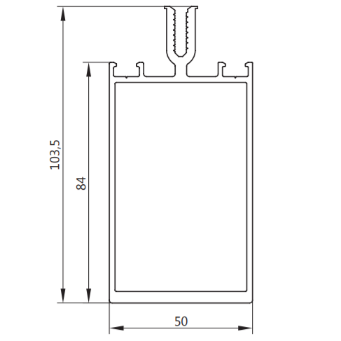 Профиль стойки МП-50311, 6 метров