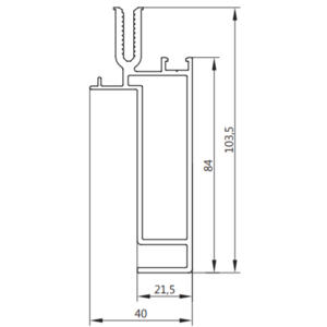 Профиль компенсаторной стойки МП-50318, 6 метров