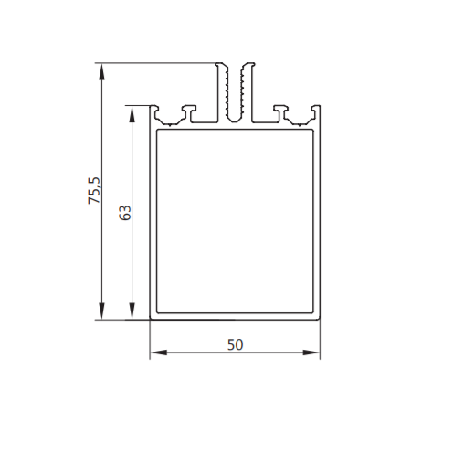 Профиль ригеля МП-50322, 6 метров