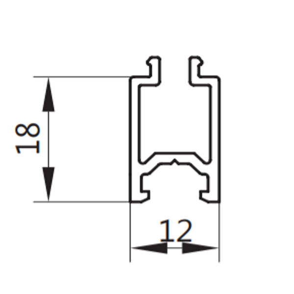 Профиль дистанционера 18 мм МП-50352, 6 метров