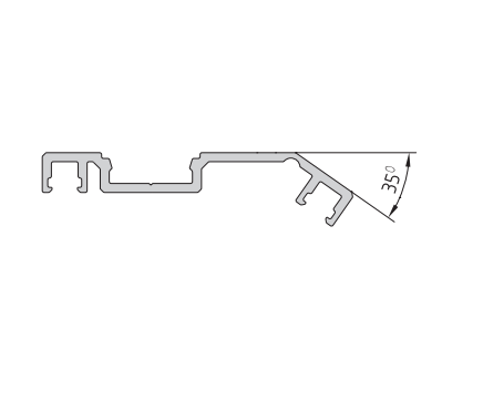 Прижимная планка внутр. угол 145 МПСК-6045